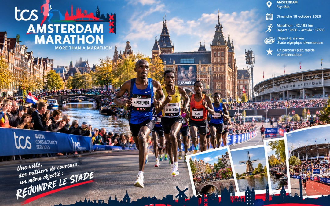 Le marathon d&rsquo;Amsterdam , un rendez-vous attendu.