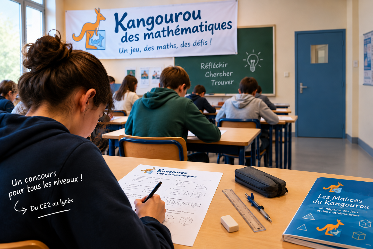 Le kangourou des mathématiques.