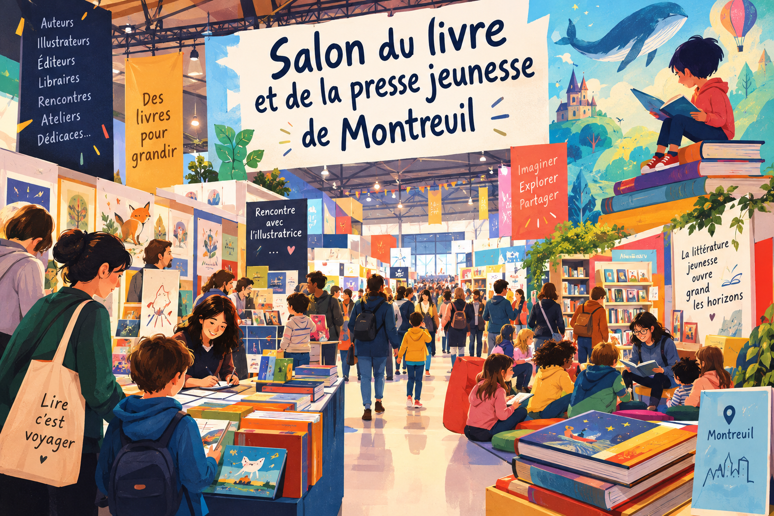 Le salon du livre de Montreuil.